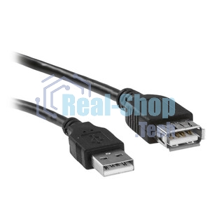 Кабель-удлинитель TELECOM USB2.0 Am-->Af 1,5 м черный TUS6990-1.5M