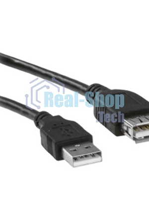 Кабель-удлинитель TELECOM USB2.0 Am-->Af 1,5 м черный TUS6990-1.5M