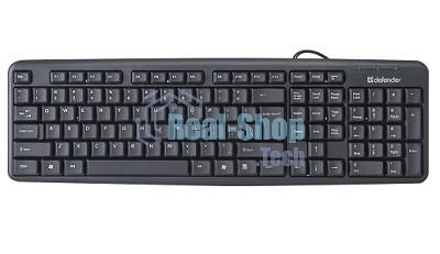Клавиатура проводная Defender Element HB-520, USB, черный