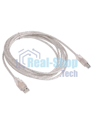 Кабель USB2.0 Buro USB2.0-AM/BM-3-TRANS USB A (m)/USB B (m) 3м