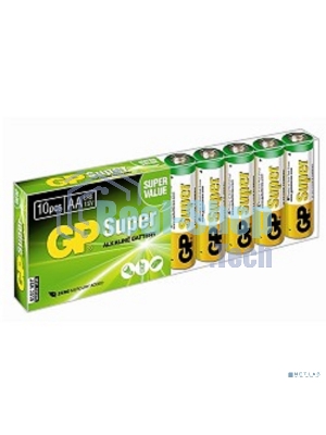 Батарея GP Super Alkaline 15AA21-2CRSWC10 AA (10шт) спайка