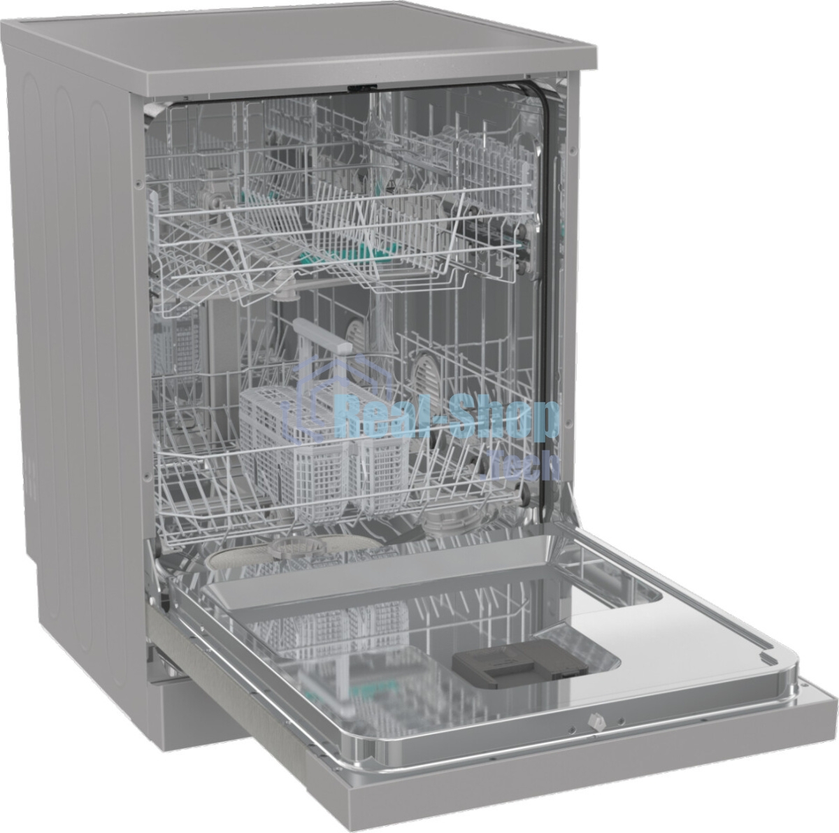 Посудомоечная машина Gorenje GS642E90X, серебристая, 59.9 см, 13 компл., 47 дБ, класс A++