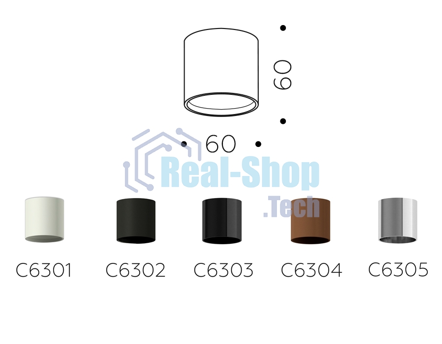 Корпус светильника C6305 PSL серебро полированное D60*H60mm MR16 GU5.3