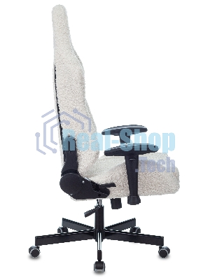 Кресло игровое Knight T1 молочный экомех с подголов. крестовина металл