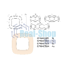 Рамка OMEGA Coint (Бежевый Стекло органическое) 2-ая OF640302