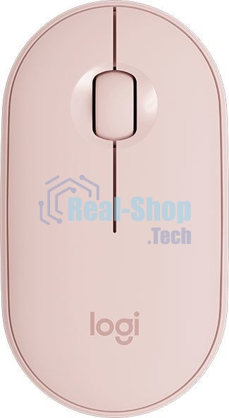 Мышь беспроводная Logitech Pebble M350 розовый, 1000 dpi, радиоканал, Bluetooth, USB, кнопки - 3