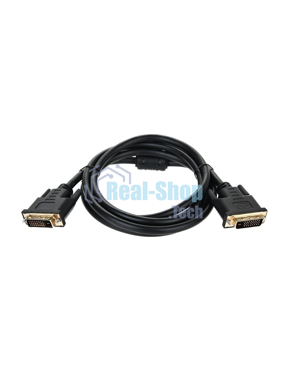 Кабель DVI-D--DVI-D Dual link 25M/25M, экран, феррит.кольца, 1.8м Telecom TCG441D-1.8M