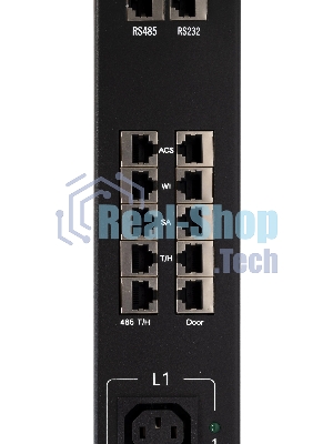 Блок распределения питания Powercom PDU-32AVMS24-18C3-6C9-3P верт.размещ. 18xC13 6xC19 с сетевым мониторингом 3x32A EN 60309 2м