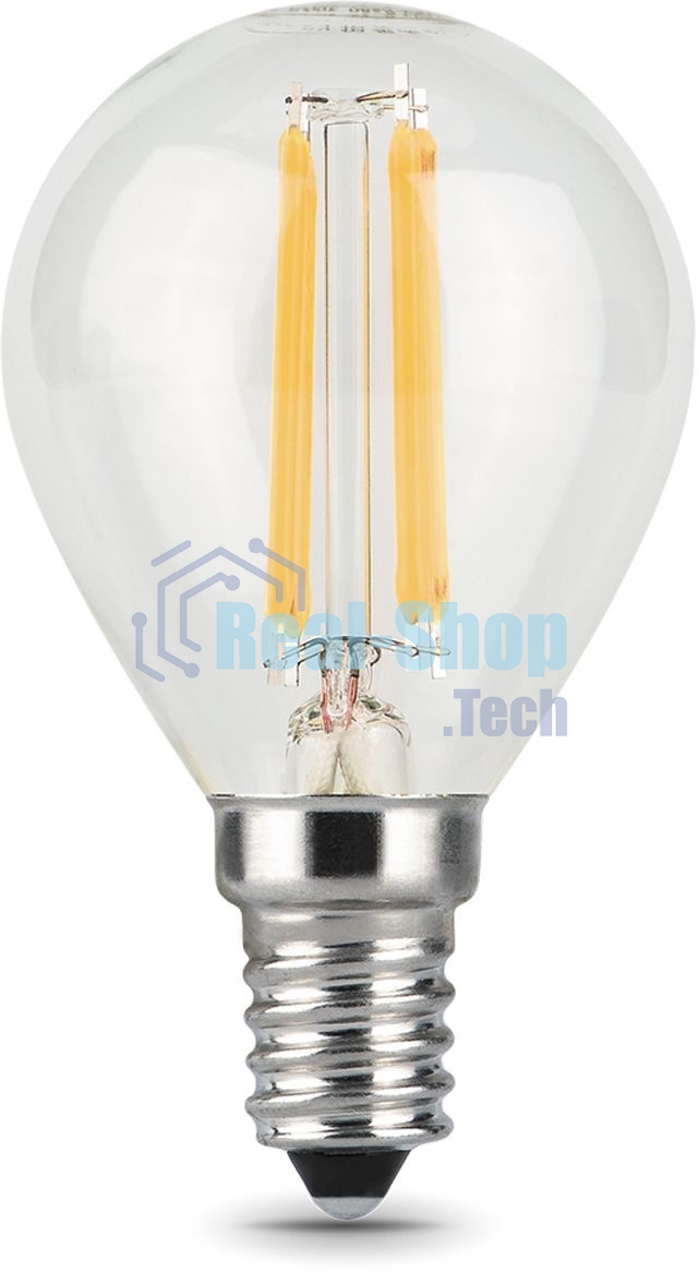 Лампа светодиодная Filament Шар E14 7Вт 4100К Gauss 105801207
