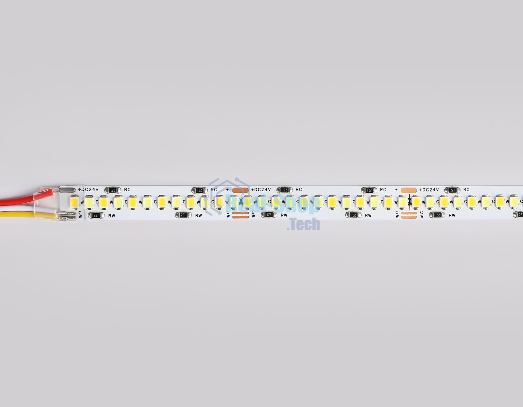 Светодиодная лента Ambrella light GS4151 2835 240Led/ 18W m/ 24V IP20 CCT 3000-6500K/5000*10*1.2mm (3 конт.)