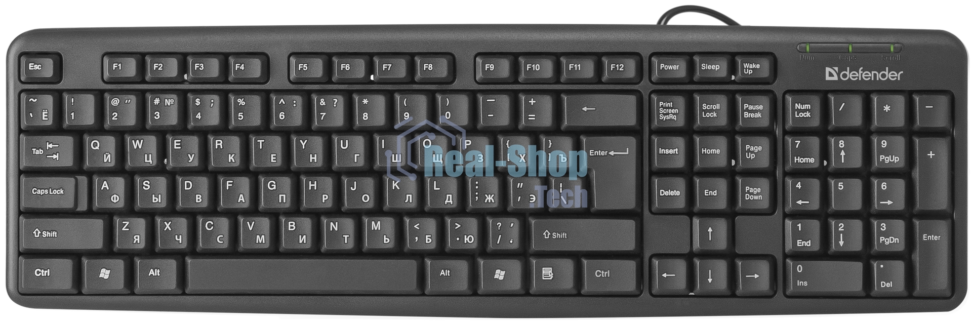 Комплект клавиатура+мышь Defender Dakota C-270 проводной, USB, 1000 DPI, чёрный