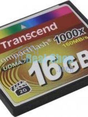 Флеш карта Transcend Ultimate TS16GCF1000/CF (Compact Flash)/16 ГБ/UDMA 7, VPG 65/160 МБ/с