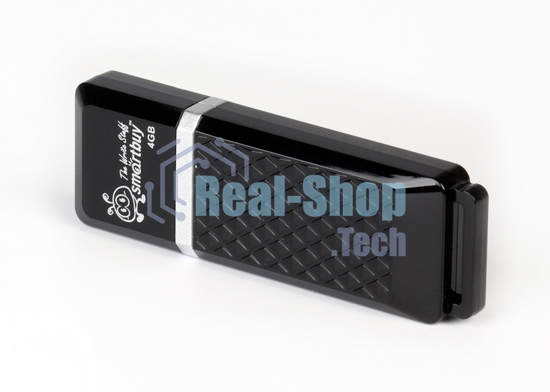 Флешка USB Smartbuy Quartz black (SB8GBQZ-K), 8Gb, USB 2.0, R/W 15/5, черный