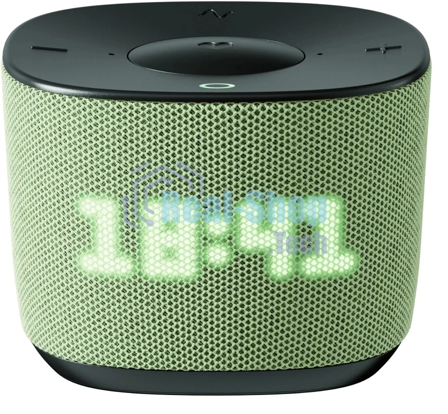Умная колонка Sber Boom Home, 8Вт, с экраном, 1 динамик, часы, мультирум, TWS, Zigbee хаб, Wi-Fi, Bluetooth 5.0, Zigbee, Салют, фисташковый