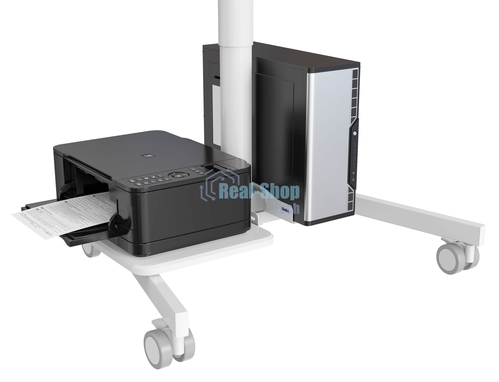 Стол для ноутбука Cactus VM-FDS108 столешница МДФ белый 71x39.2x110см (CS-FDS108WWT)