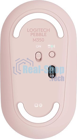 Мышь беспроводная Logitech Pebble M350 розовый, 1000 dpi, радиоканал, Bluetooth, USB, кнопки - 3