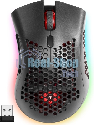 Мышь беспроводная Defender Warlock GM-709L черный, 2400 dpi, радиоканал, USB, кнопки - 8