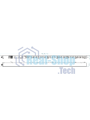 Блок распределения питания Powercom PDU-32AVMS24-18C3-6C9-3P верт.размещ. 18xC13 6xC19 с сетевым мониторингом 3x32A EN 60309 2м