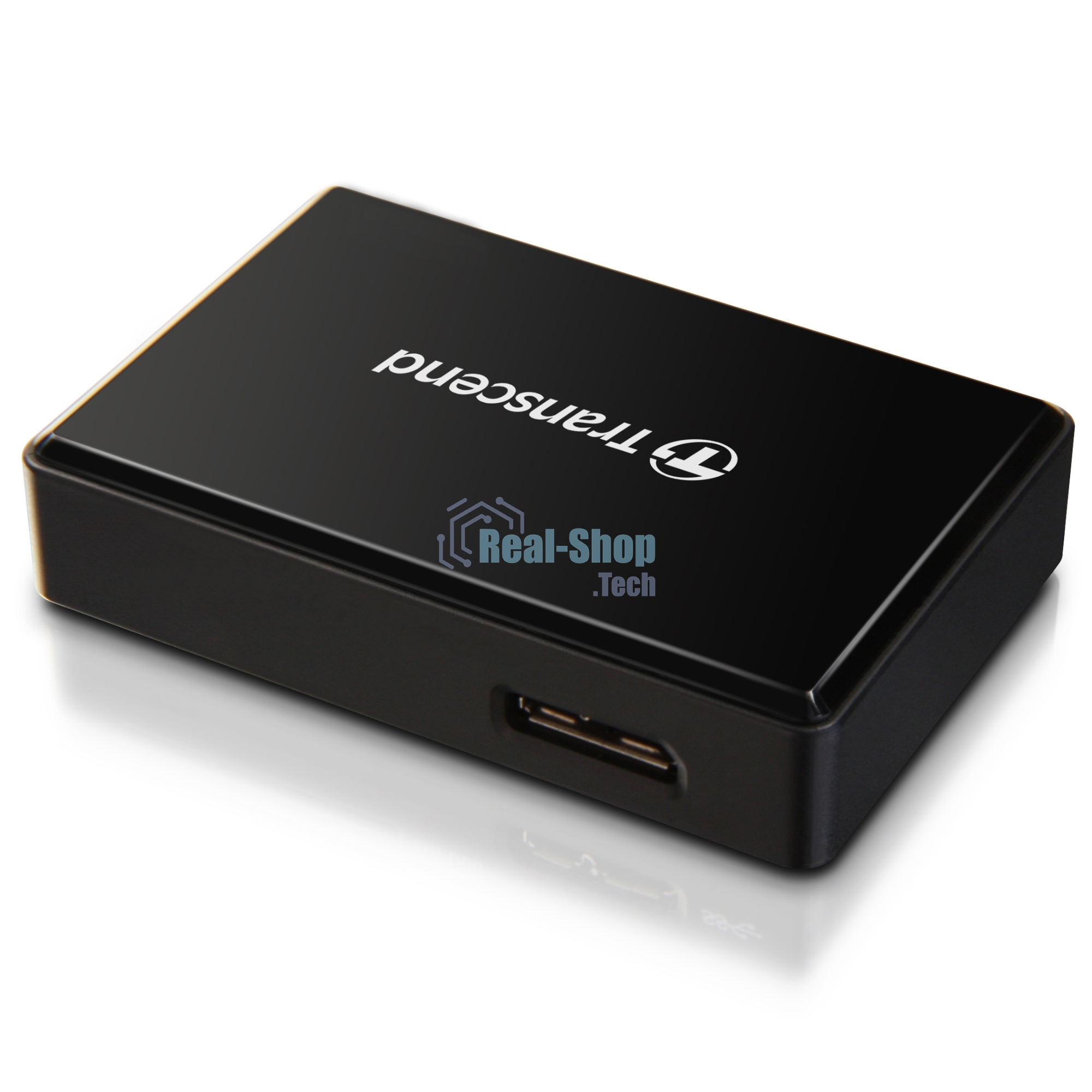 Кард-ридер Transcend RDF8/черный/SDXC,SDHC,microSDXC,microSDHC,CompactFlash,CompactFlash/USB 3.0/пластик