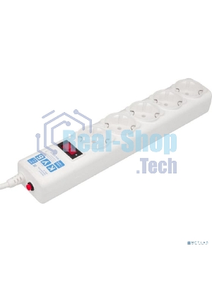 Сетевой фильтр Powercube SPG-B-6-WHITE 1.9 м, 5 розеток, белый, коробка