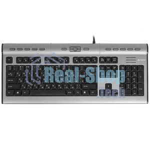 Клавиатура проводная A4Tech KLS-7MUU USB серебристый/черный