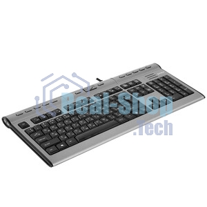 Клавиатура проводная A4Tech KLS-7MUU USB серебристый/черный