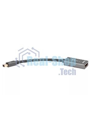 Адаптер miniDP --> HDMI-F 0.15м, оплетка, 4K@60Hz, Telecom (TA565)