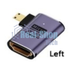Переходник micro HDMI на HDMI влево