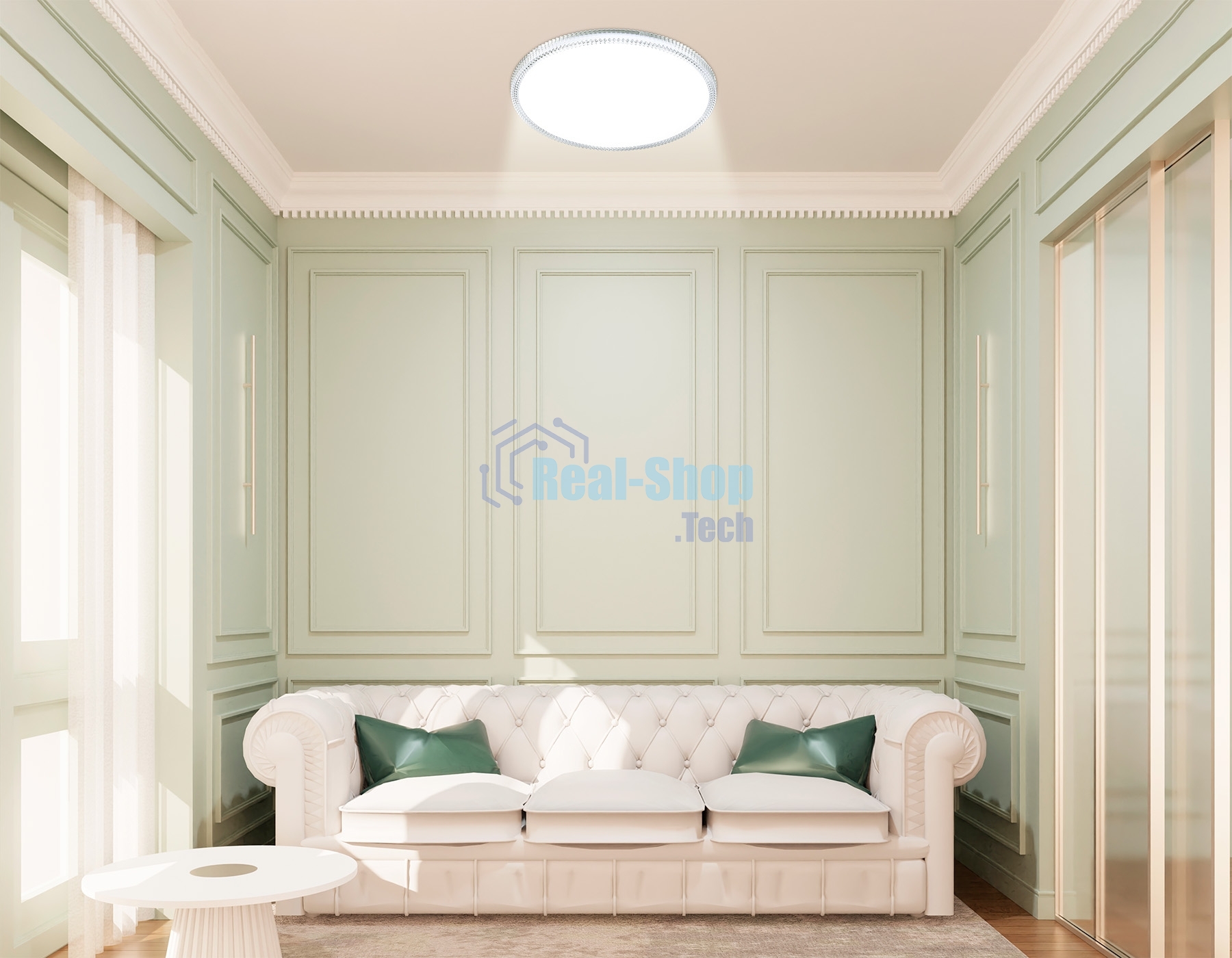 Потолочный светодиодный светильник Ambrella light FZ1701 WH белый IP20 20W 4200K 260*50 (Без ПДУ)