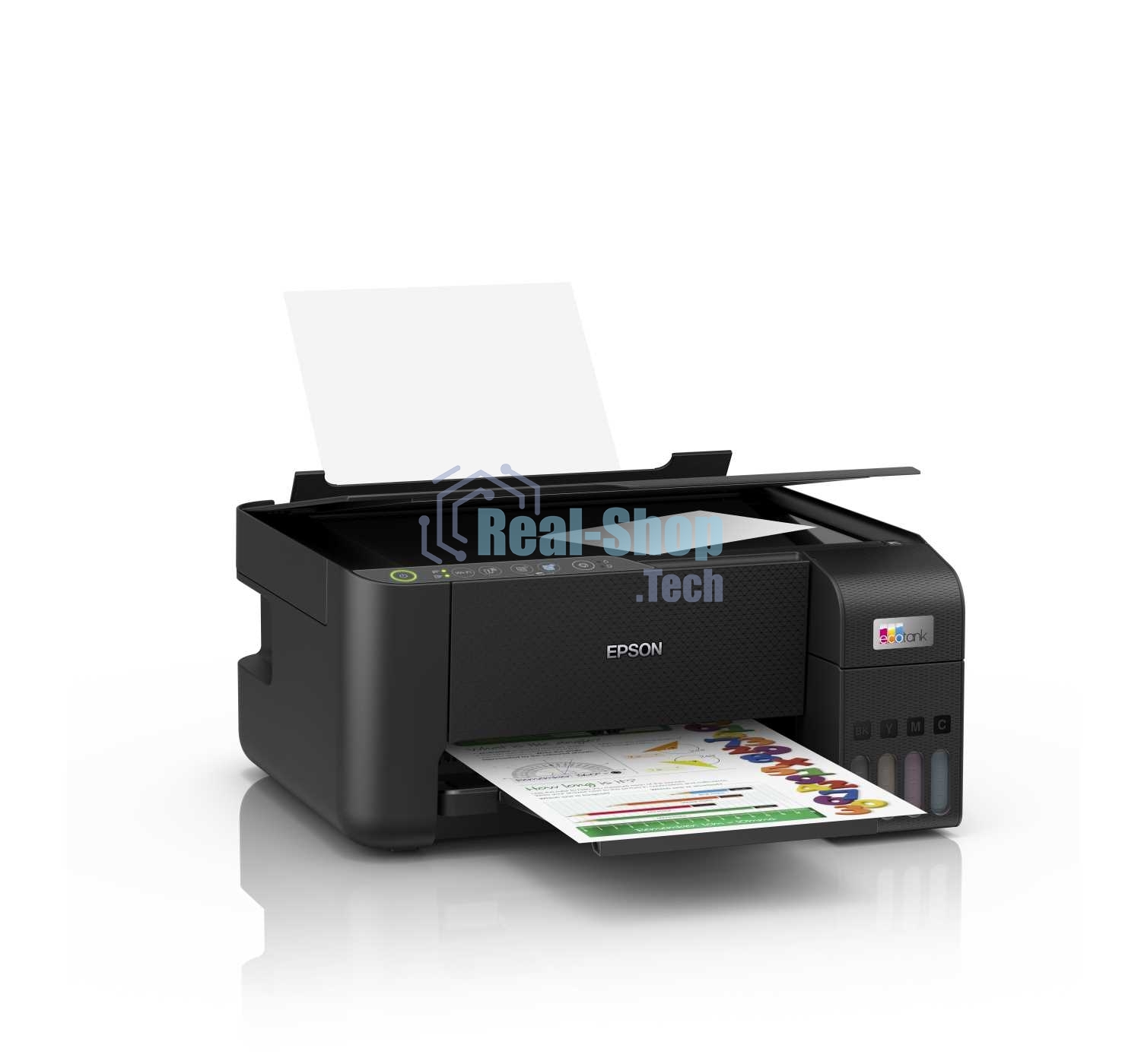 МФУ струйное Epson L3250 (C11CJ67412/C11CJ67418/C11CJ67405/C11CJ67408/C11CJ67503/C11CJ67508/C11CJ67523), A4, цветное, печ. до 33 стр/мин. (ч/б) до 15 стр/мин. (цвет), скан. до 11 стр/мин. (ч/б) 28 стр/мин. (цвет), 1440 x 5760 dpi (печать) 1200x2400dpi (скан.), USB, Wi-Fi
