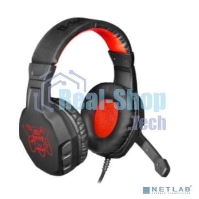 Гарнитура Defender Cujo чёрный/красный, проводная