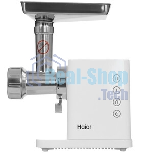 Мясорубка электрическая Haier HG-700 белый, 1900 Вт, 3.0 кг/мин, реверс, защита от перегрузки, металлический лоток, насадки - 5