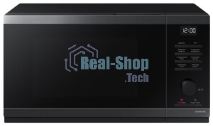 Микроволновая печь Samsung MS23DG4504ATBW нержавеющая сталь/черный, 23 л, 800 Вт, переключатели - сенсор, поворотный механизм