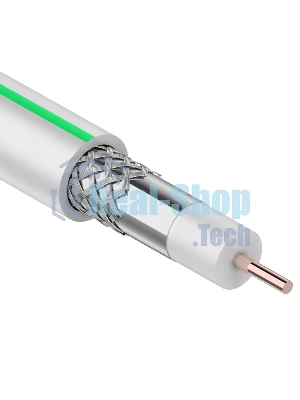 Кабель коаксиальный PROconnect SAT 703 B, CCS/Al/Al, 75%, 75 Ом, бухта 100 м, белый