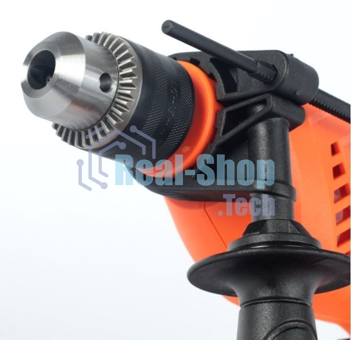 Дрель электрическая ударная PATRIOT FD 750h 120301444 с ударом, мощность 710Вт, макс.диаметр 13мм, глубиномер + дополнительная ручка