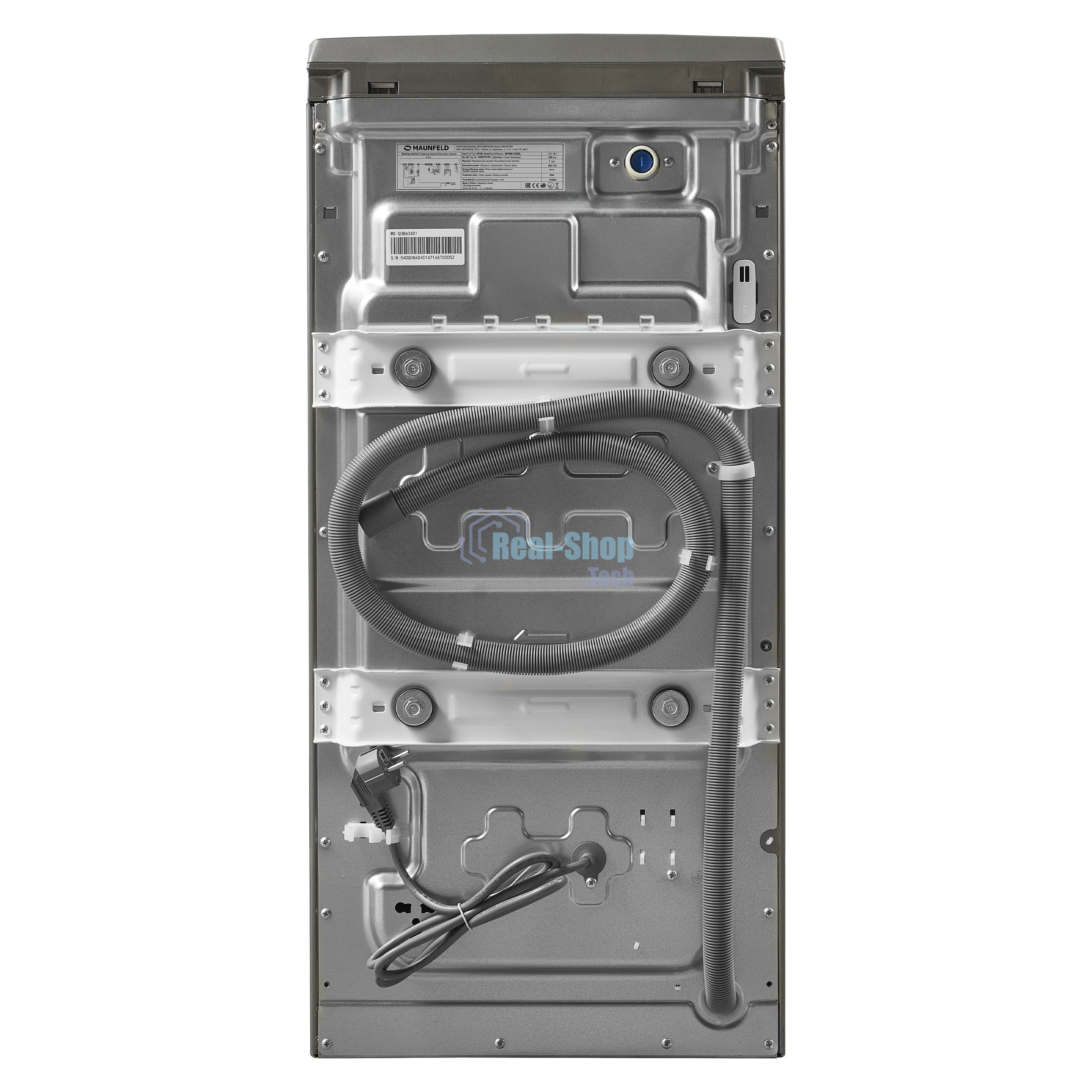 Стиральная машина Maunfeld SILVER MFWM127ISSL серебристый, загрузка вертикальная 7 кг, 1200 об/мин., класс: А+++