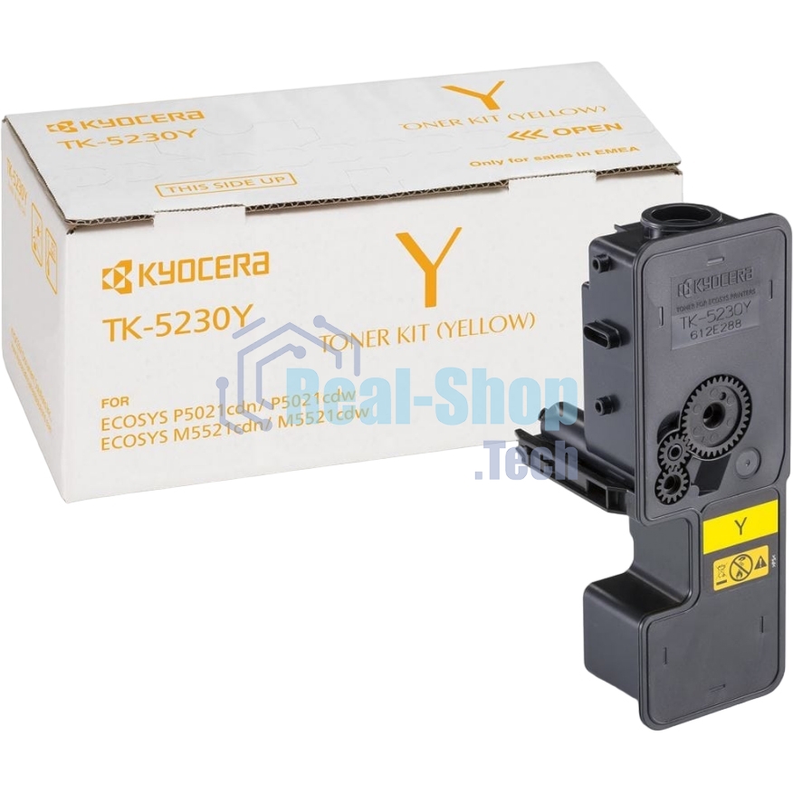 Картридж лазерный Kyocera TK-5230Y (1T02R9ANL0) желтый для P5021cdn/cdw, P5026cdn/cdw, M5521cdn/cdw, M5526cdn/cdw 2200 стр.