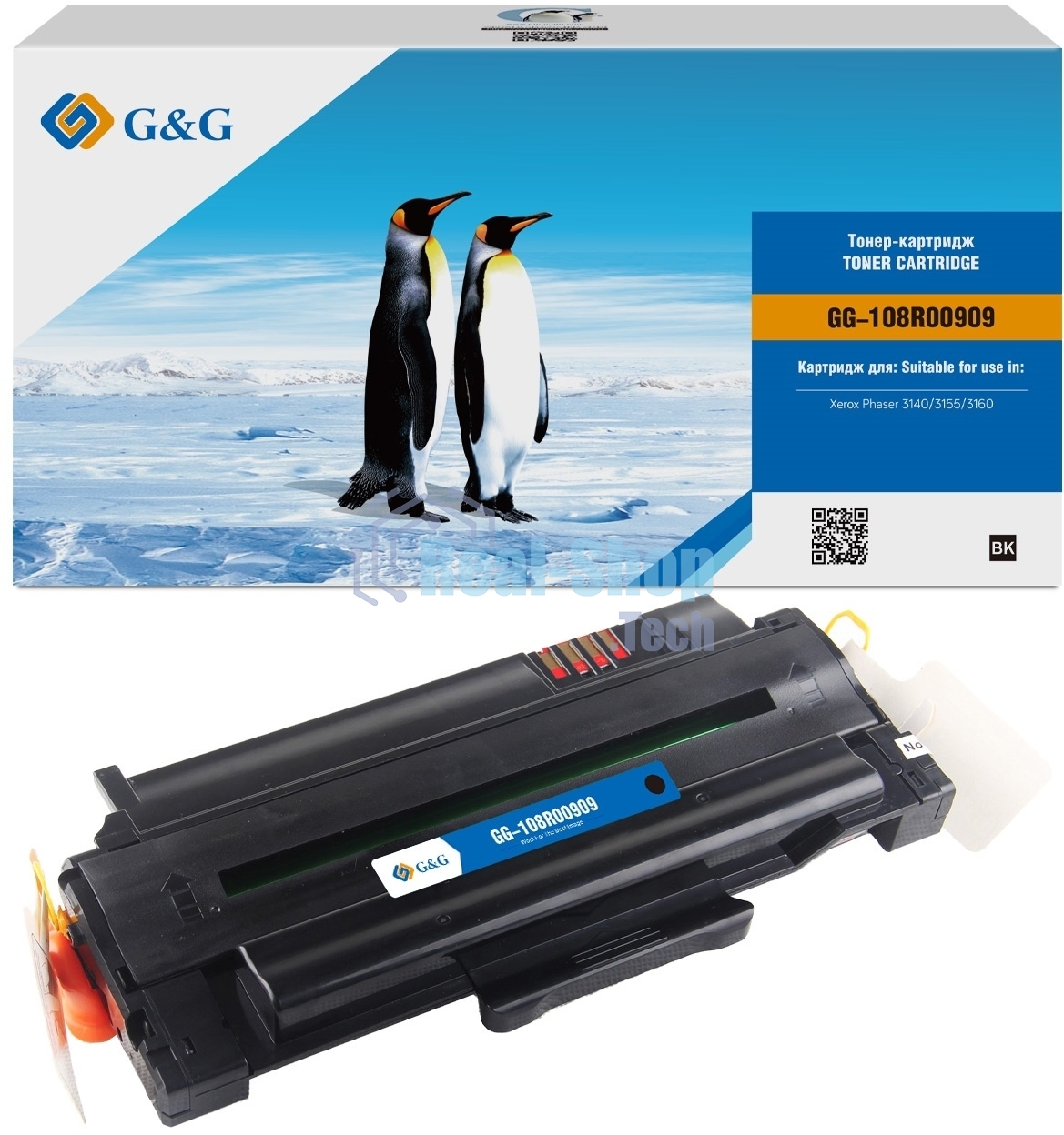 Картридж лазерный GALAGRAND GG-108R00909 черный (2500 стр) для Rank Xerox Phaser 3140/3155/3160B/3160N