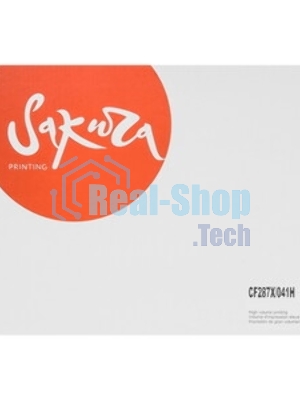 Картридж Sakura CF287X/041H для HP и Canon, черный, 20000 к.