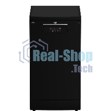 Посудомоечная машина Beko BDFS15020B, черная, 44.8 см, 10 компл., 49 дБ, класс A