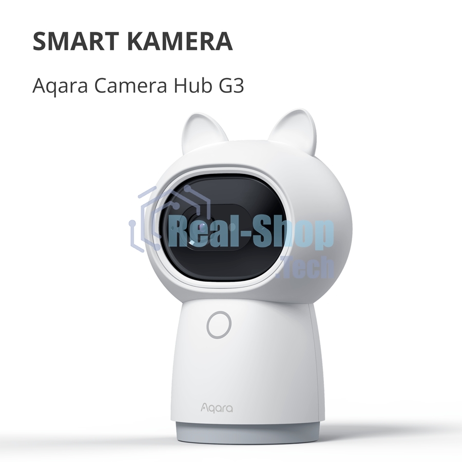 Камера AQARA Camera Hub G3/Камера+ управления/Управление жестами/Камера 360/2K 2304х1296p/Протокол связи:Zigbee/WiFi/Питание:USB-C/белый CH-H03