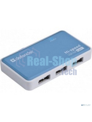 Концентратор USB Defender Quadro Power, USB, адаптер/через USB, блок питания
