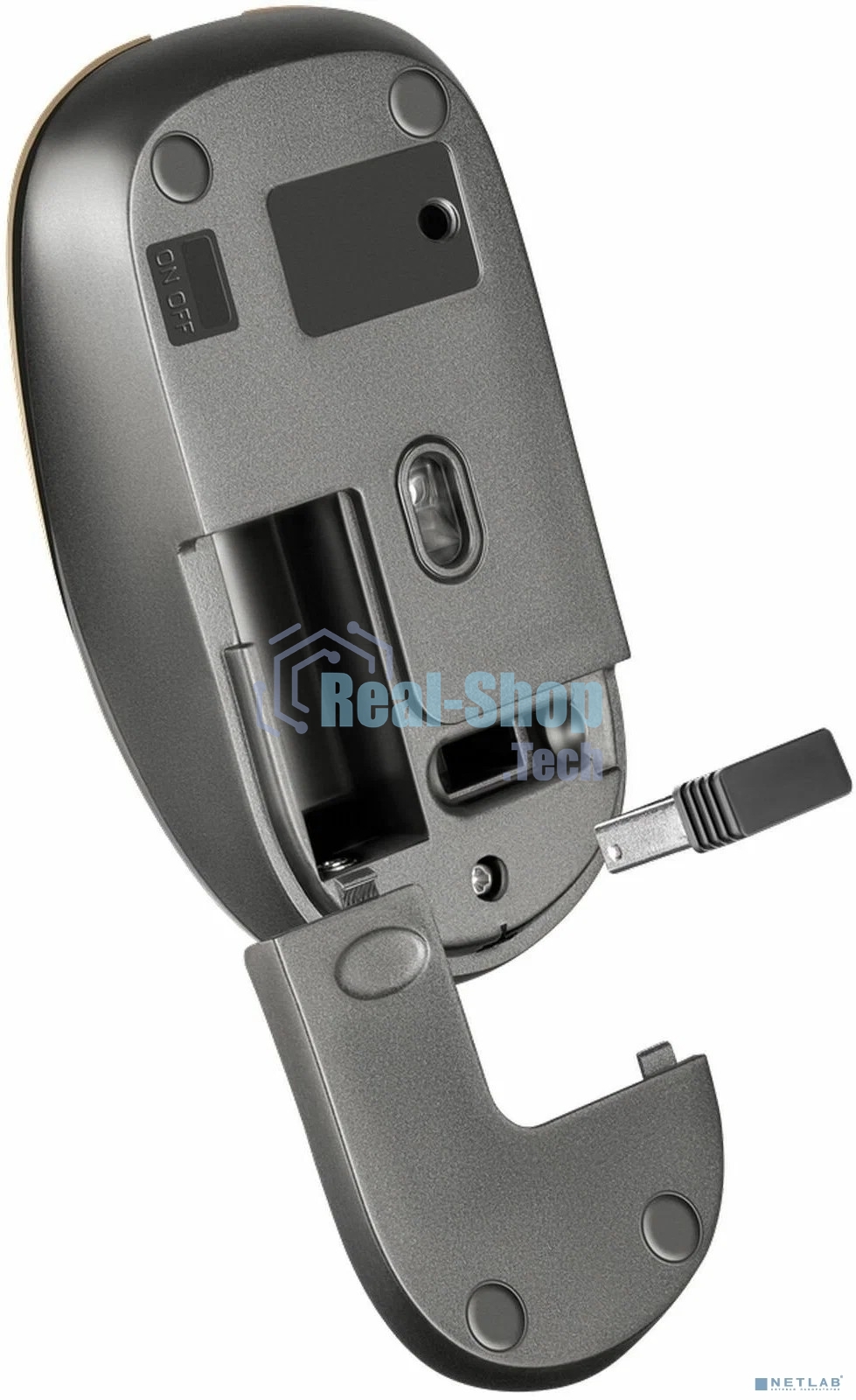 Мышь беспроводная Defender Wave MM-995 бронзовый, 1600 dpi, радиоканал, USB, кнопки - 4