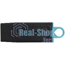 Флешка USB Kingston DataTraveler Exodia (DTX/64GB), 64Gb, USB 3.2 Gen 1, R/W 200/60, черный/бирюзовый