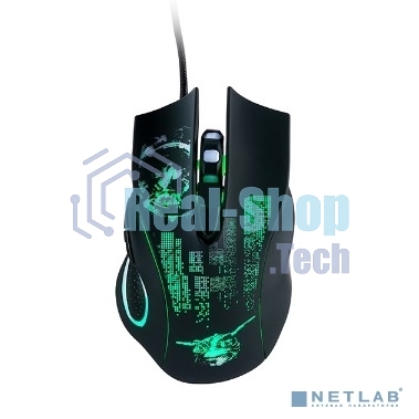 Мышь проводная Qumo Gremlin M37 черный, 3200 dpi, USB, кнопки - 6