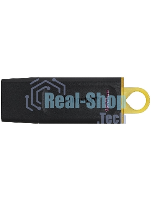 Флешка USB Kingston DataTraveler Exodia (DTX/128GB), 128Gb, USB 3.2 Gen 1, R/W 200/60, черный/желтый