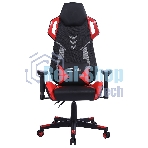Кресло игровое Cactus CS-CHR-090BLR черный/красный, сиденье черный/красный, эко.кожа/сетка, крестовина пластик, пластик черный