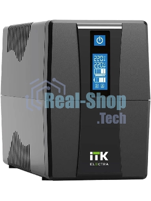 Источник бесперебойного питания ITK Electra EET-1000VA-1-002-S 600Вт 1000ВА черный