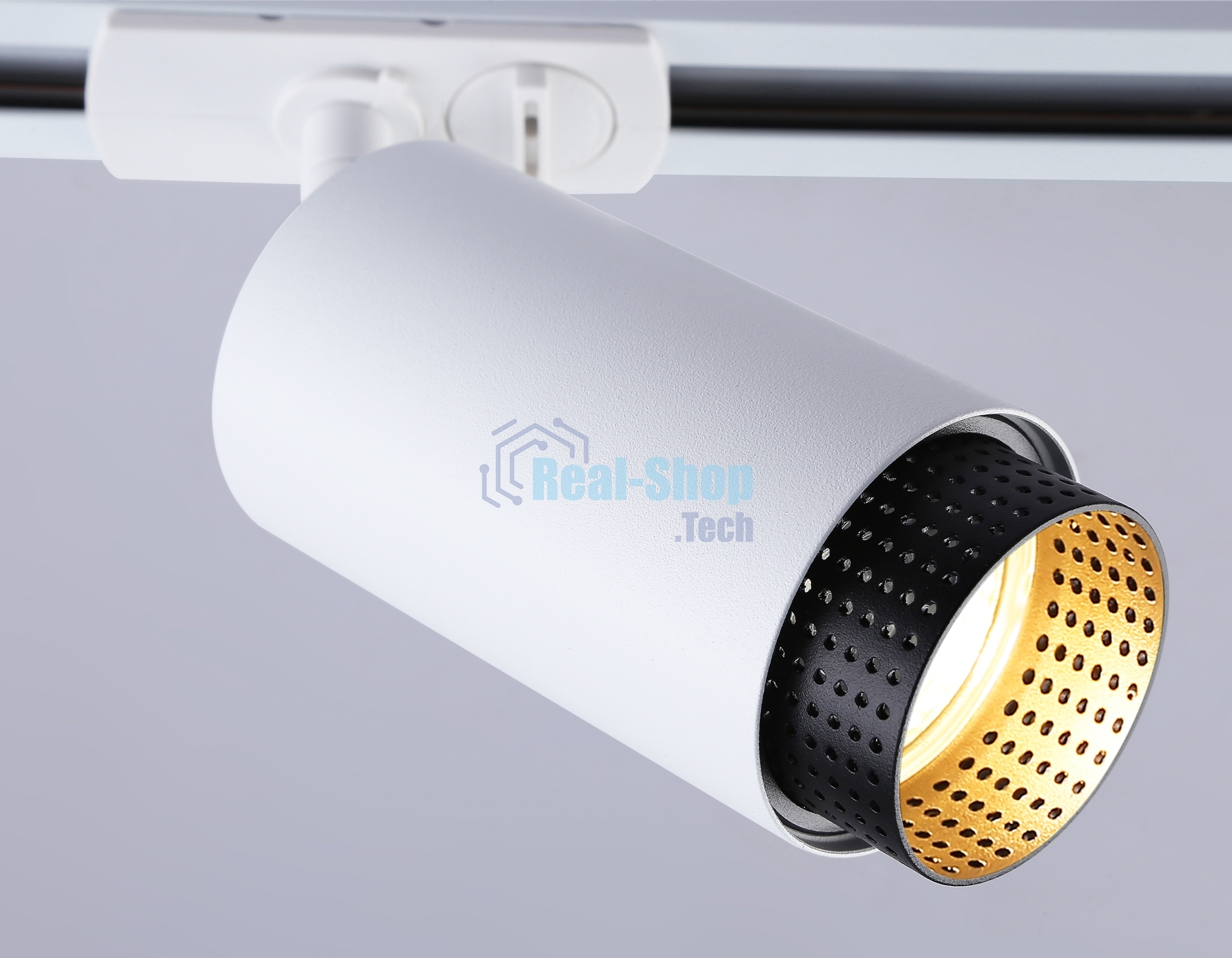 Трековый однофазный светильник Ambrella light GL5161 WH/BK белый/черный GU10 max 12W D60*190