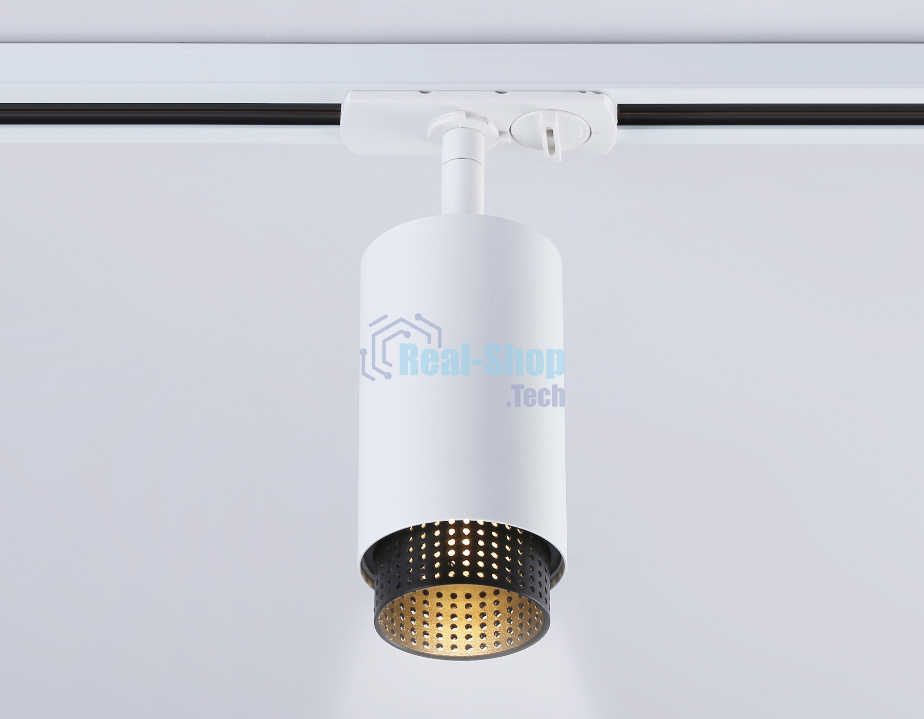 Трековый однофазный светильник Ambrella light GL5161 WH/BK белый/черный GU10 max 12W D60*190